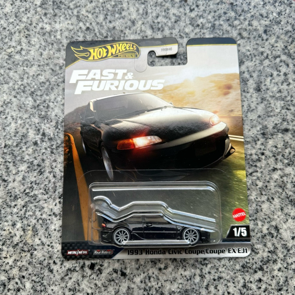 รถเหล็ก Hotwheels Fast&Furious 1993 Honda Civic Coupe EX EJ1