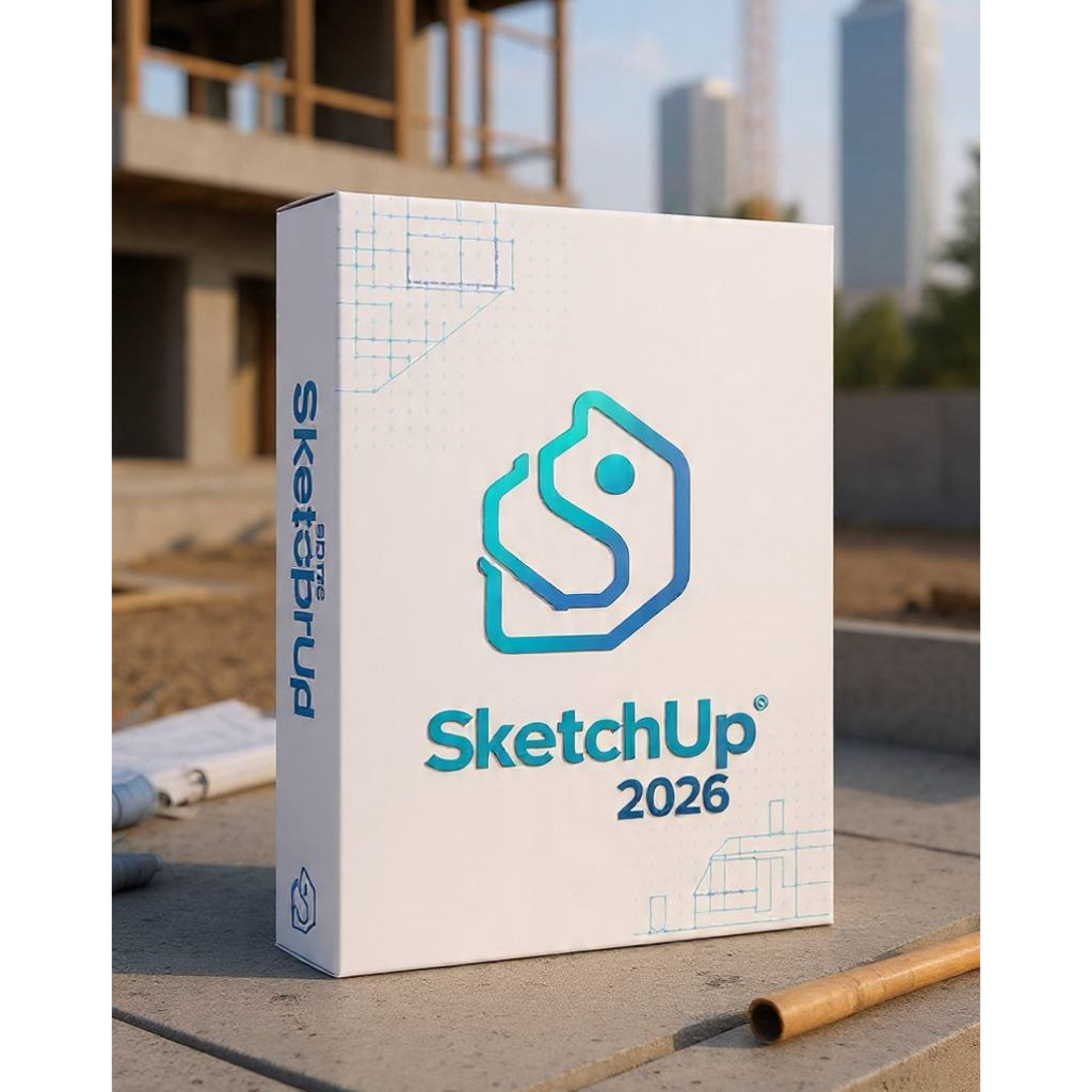 SketchUp Pro 2026 (Full) รุ่นล่าสุด ออกแบบบ้าน และงาน 3 มิติ