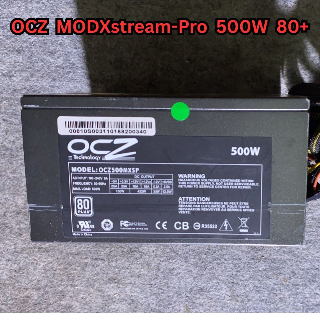 POWER SUPPLY (อุปกรณ์จ่ายไฟ) 500W 600W 650W 700W 750W 800W 850W  1000W  +80 PLUS PSU  ถอดสายได้ สายไ