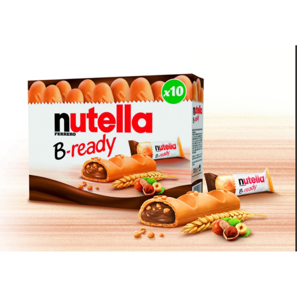 Nutella b ready เวเฟอร์นูเทลล่าสอดไส้ 6/10 ชิ้น