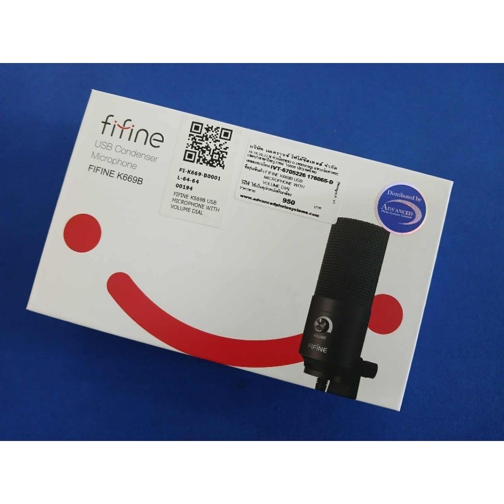 (มือสอง-แกะกล่องลองครั้วเดียว)FIFINE K669B USB Microphone