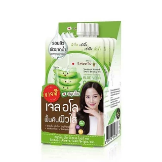 ดีล🔥 [กล่อง x4ซอง] สมูทโตะ อโล-อี สเนล ไบรท์ เจล Smooto Aloe-E Snail Bright Gel 50 กรัม