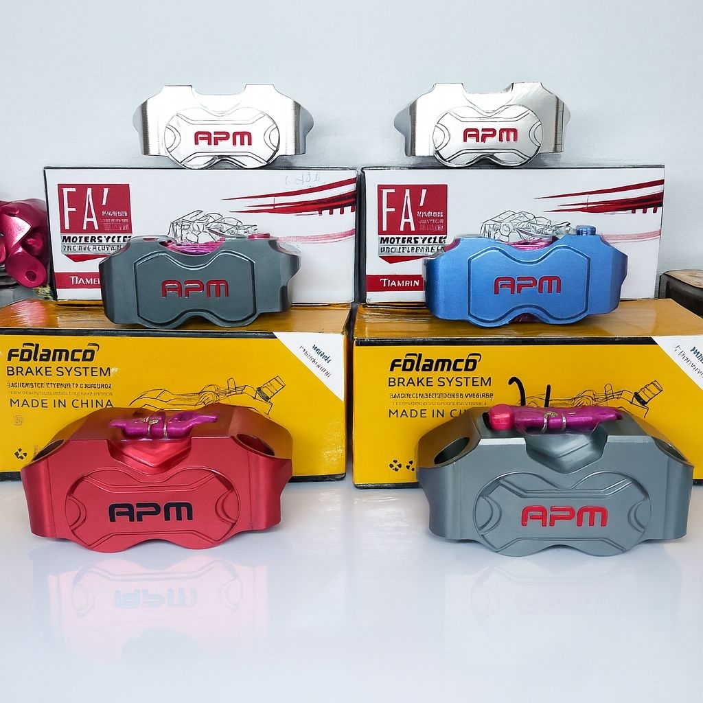 ปั้มเบรกมอเตอร์ไซค์ RPM แท้  4 พอต