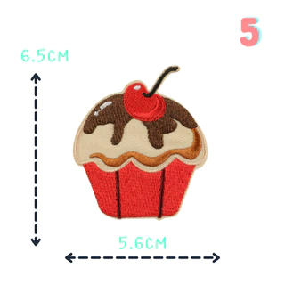 ✨สติ๊กเกอร์ติดเสื้อ UC14 DIY:ลายคัพเค้ก cup cake 🧁ของหวานน่าทาน ลอกกระดาษแล้วแปะบนผ้าได้เลย