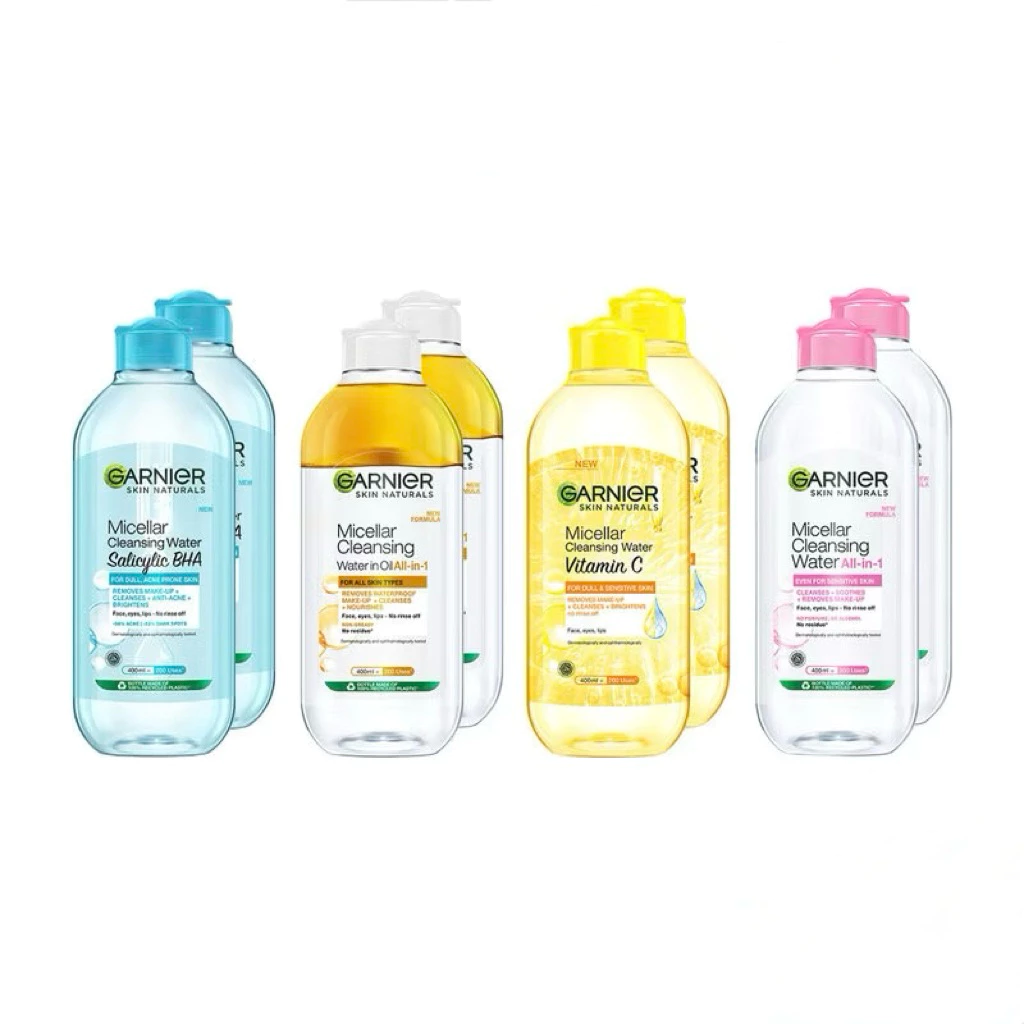 [Instant Delivery ส่งทันที][แพ็คคู่] Garnier Micellar Cleansing Water การ์นิเย่ คลีนซิ่งวอเตอร์ [400ml x 2pcs]q