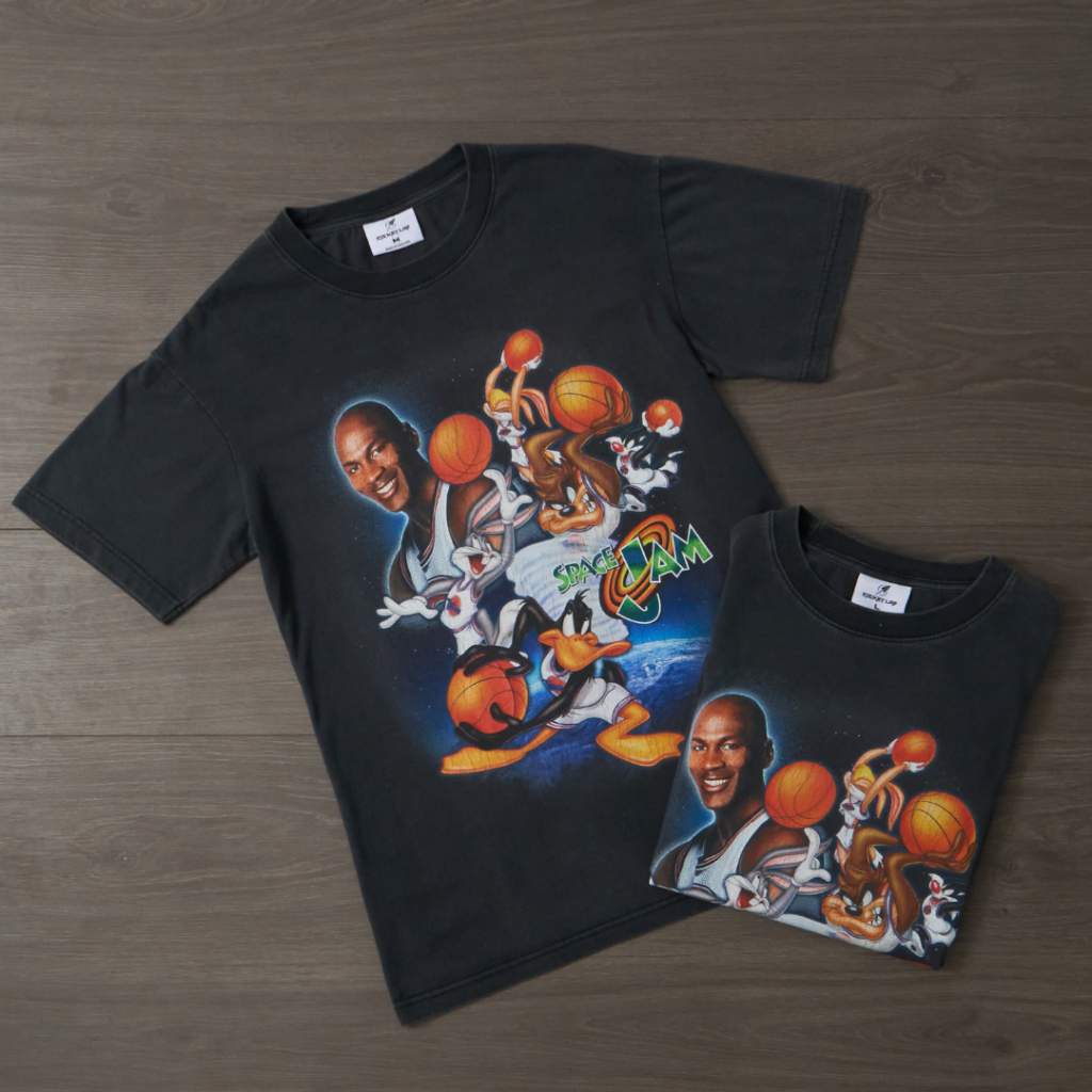 Rocket Lab สีเฟด SPACE JAM เสื้อยืดเฟด ผ้าคอตตอนพรีเมี่ยม USA สกรีนแบบ DTG งานละเอียดคุณภาพคมชัด ROC