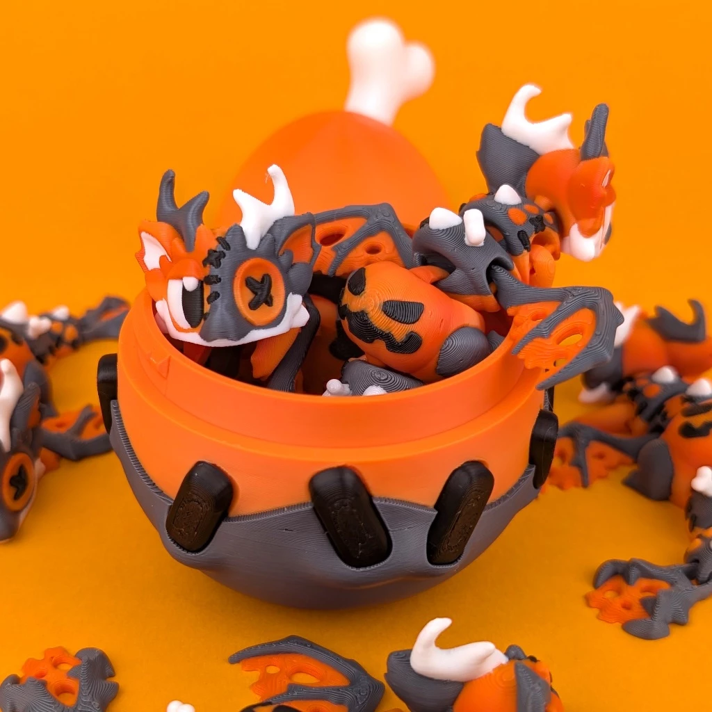 🐉🥚โมเดลมังกรไข่จิ๋ว ของเล่นมังกร ฟิกเกอร์มังกร 3D ของสะสม ตกแต่งบ้าน โต๊ะทำงาน แข็งแรง ทนทาน 🌈✨ thumbnail 8