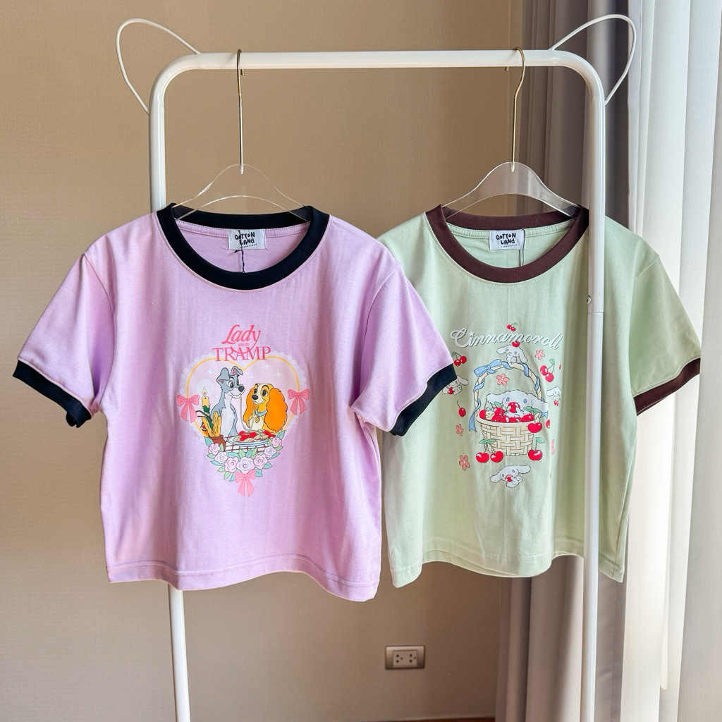 เสื้อครอป อก 38“ QL ชินนาม่อนเชอร์รี่