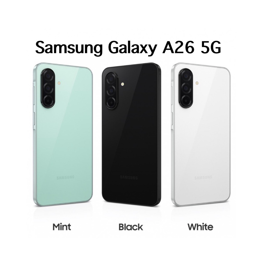 Samsung Galaxy A26 5G RAM8GB/ROM256GB เครื่องแท่ใหม่ศูนย์ไทยเคลียร์สต๊อก มีประกันสินค้าพร้อมจัด