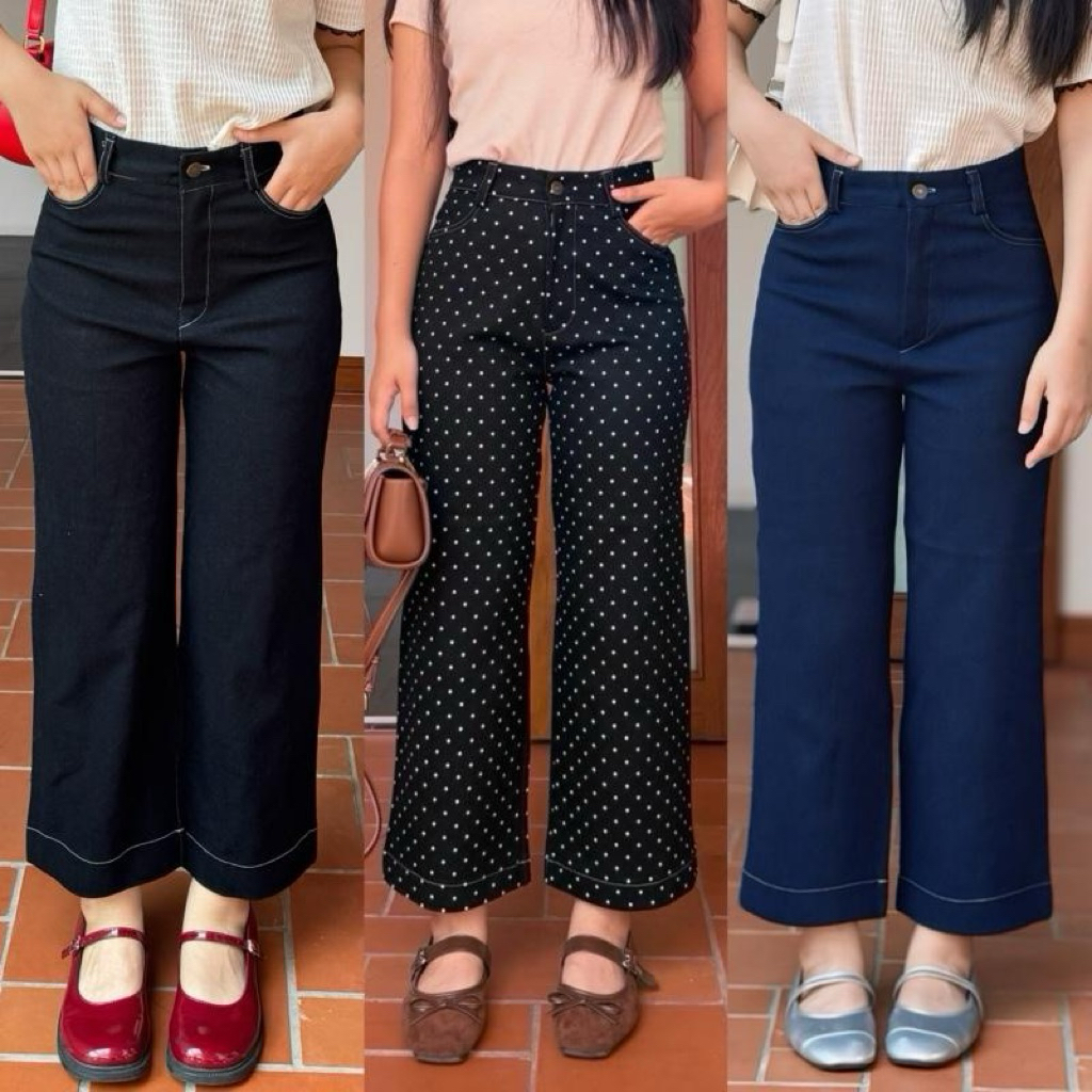 รุ่น ยิปซี Lady jeans | กระบอก8ส่วน ยาว 36 นิ้ว ผ้ายีนส์นิ่ม