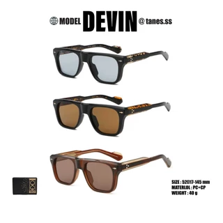 TANES.SS | DEVIN มี 2 เลนส์ VINTAGE COLLECTION (ทรงสี่เหลี่ยมใหญ่ สำหรับยูนิเซ็กส์)