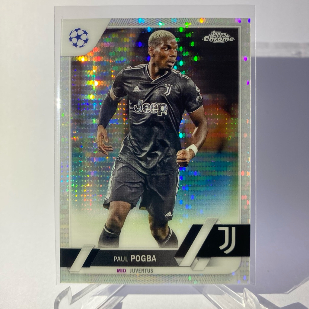 การ์ดนักฟุตบอล PAUL POGBA, JUVENTUS, TOPPS CHROME 2023