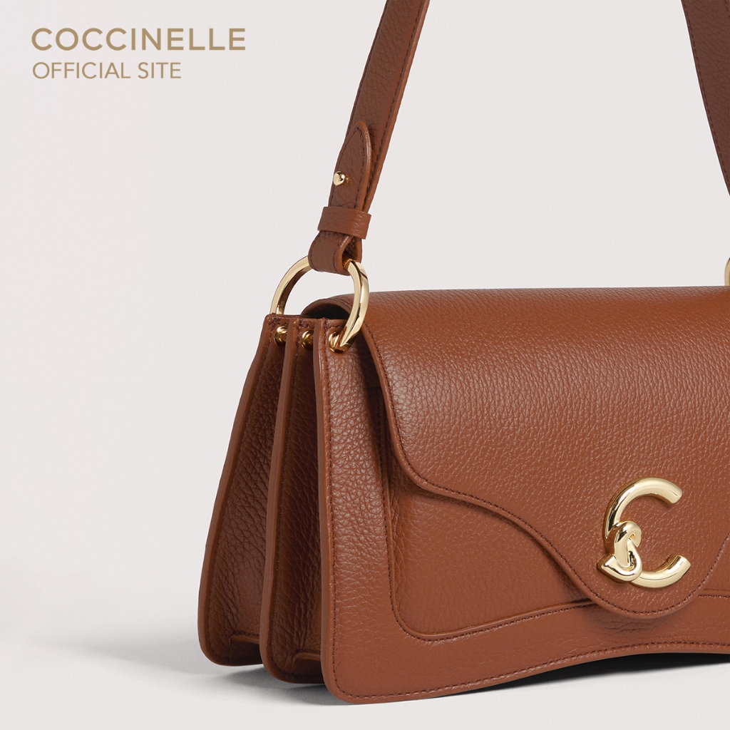COCCINELLE حقيبة كتف C-ME — بني كونياك — صورة 4
