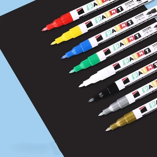 ปากกาเขียนยาง Paint 1.0MM ปากกา​เขียนล้อรถยนต์ ผ้าใบ ทะเบียนรถ กระจก พลาสติก กระเบื้อง PU รองเท้า ไม้ ผ้าและและอื่นๆ