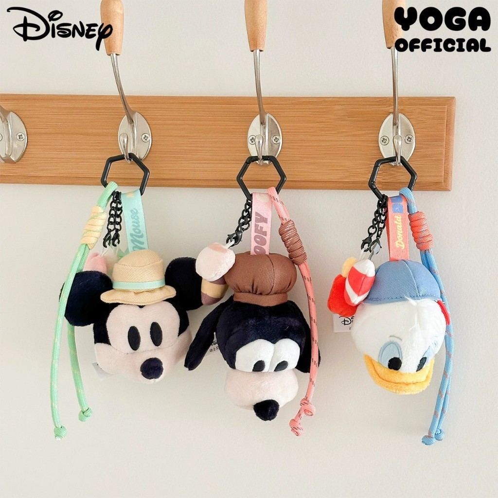 🍒 พวงกุญแจ ตุ๊กตา Potdemiel x Disney Mickey / Donald Duck / Goofy ตุ๊กตาห้อยกระเป๋า ของขวัญ น่ารัก 46233