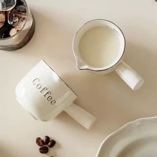 ถ้วยตวง 90ml. แก้วช็อตกาแฟเอสเปรสโซ่ แก้วตวง มีสเกลวัดปริมาณ ถ้วยตวง เซรามิก แก้วช็อต