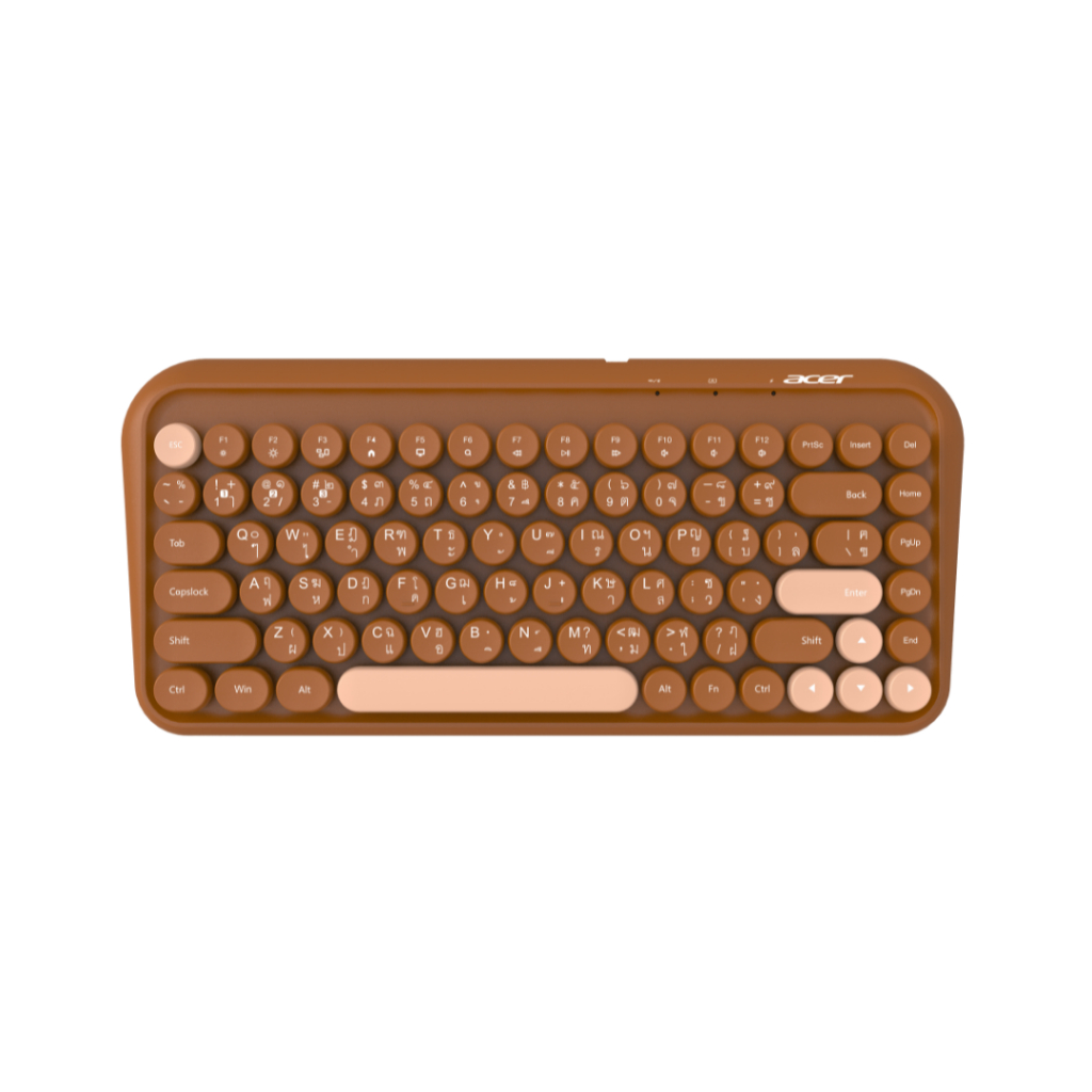 Acer LW1800 Keyboard Brown (ZL.Z01ST.01H) Keyboard Rubber dome/ 84 Keys/ Wireless RF2.4/ Bluetooth (