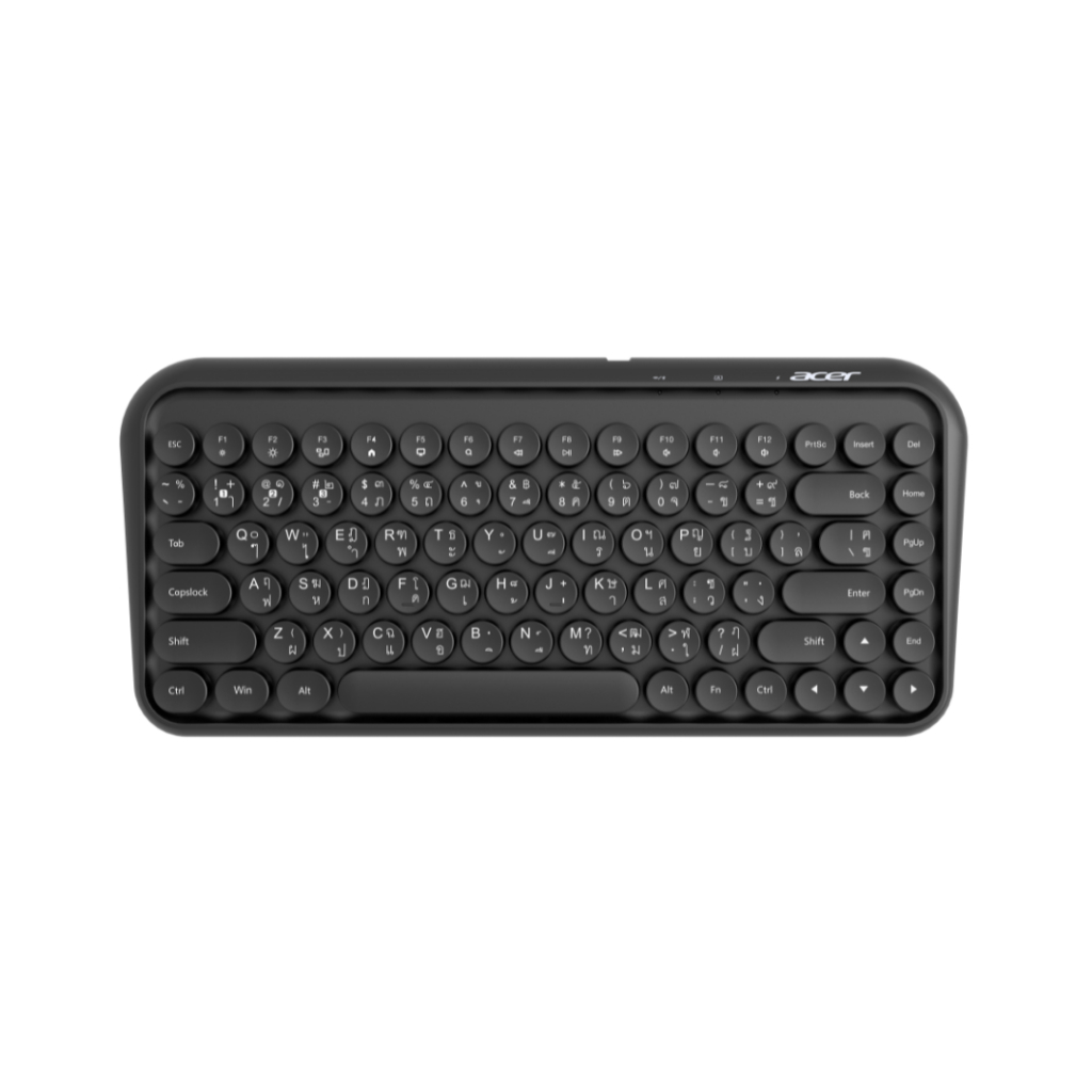 Acer LW1800 Keyboard Black (ZL.Z01ST.01N) Rubber dome/ 84 Keys/ Wireless RF2.4/ Bluetooth (LW1800)