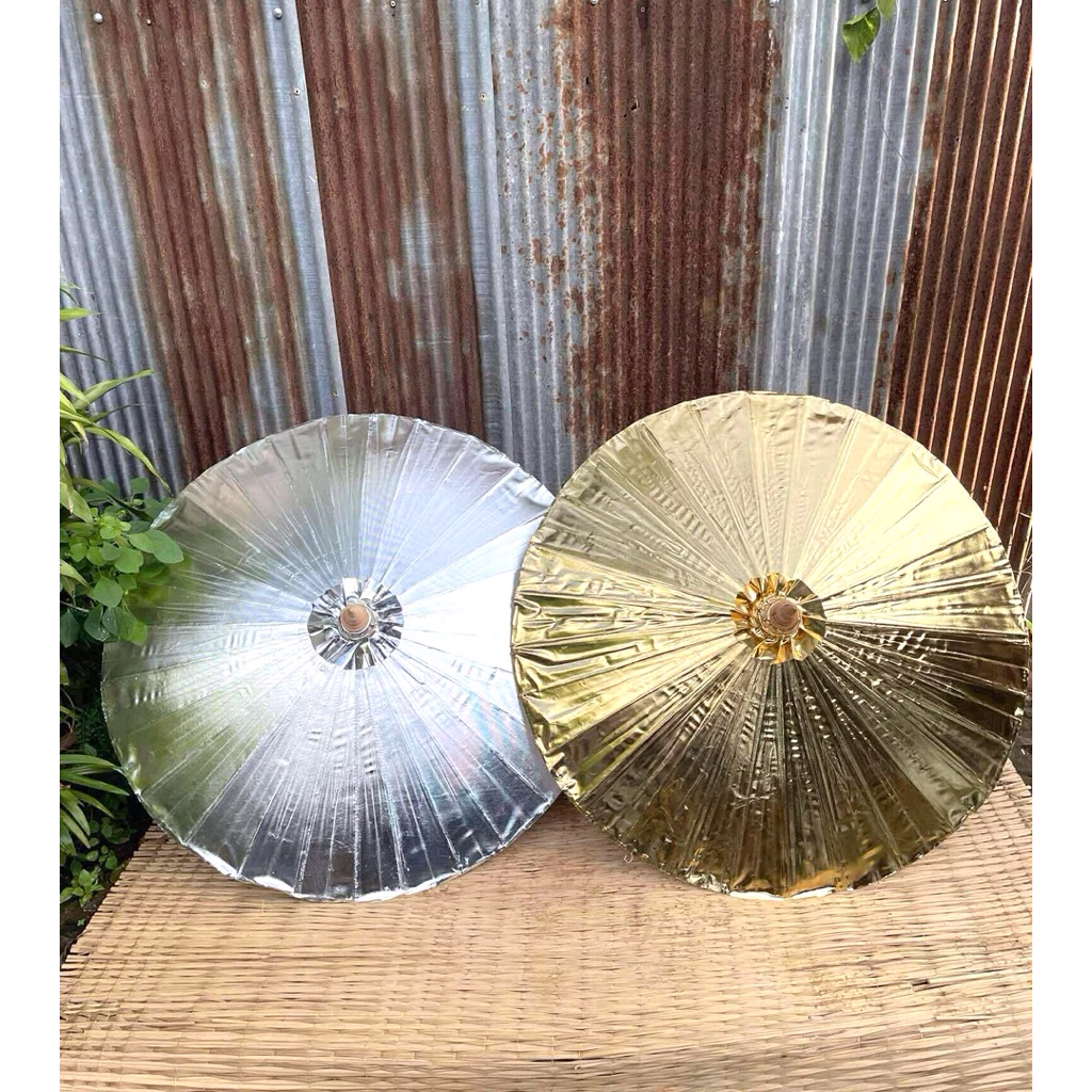 ร่มบ่อสร้าง ร่มผ้าเคลือบสีทอง ร่มสีเงิน thumbnail 7