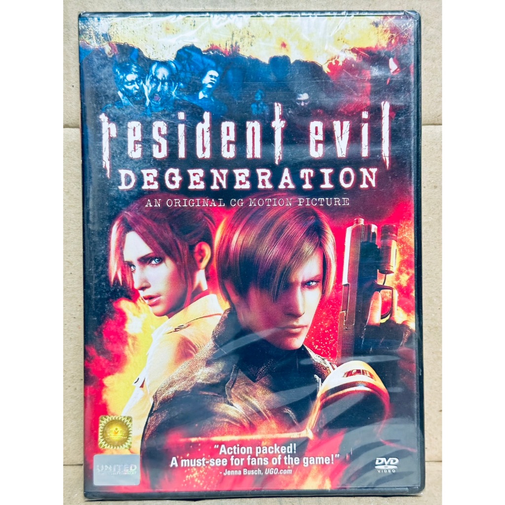 DVD : Resident Evil : Degeneration (2008) สงครามปลุกพันธุ์ไวรัสมฤตยู " Animation, Cartoon "