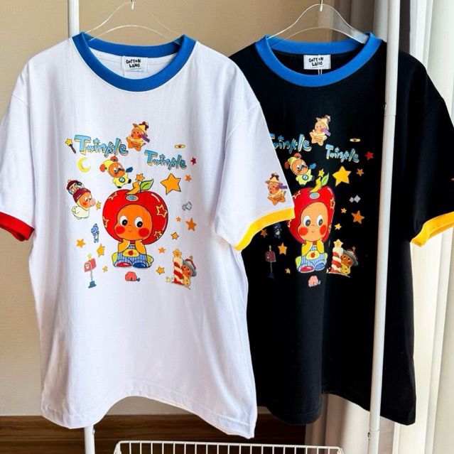 ◡̈ เสื้อQottonland ลายทวินเกิล /อก44”