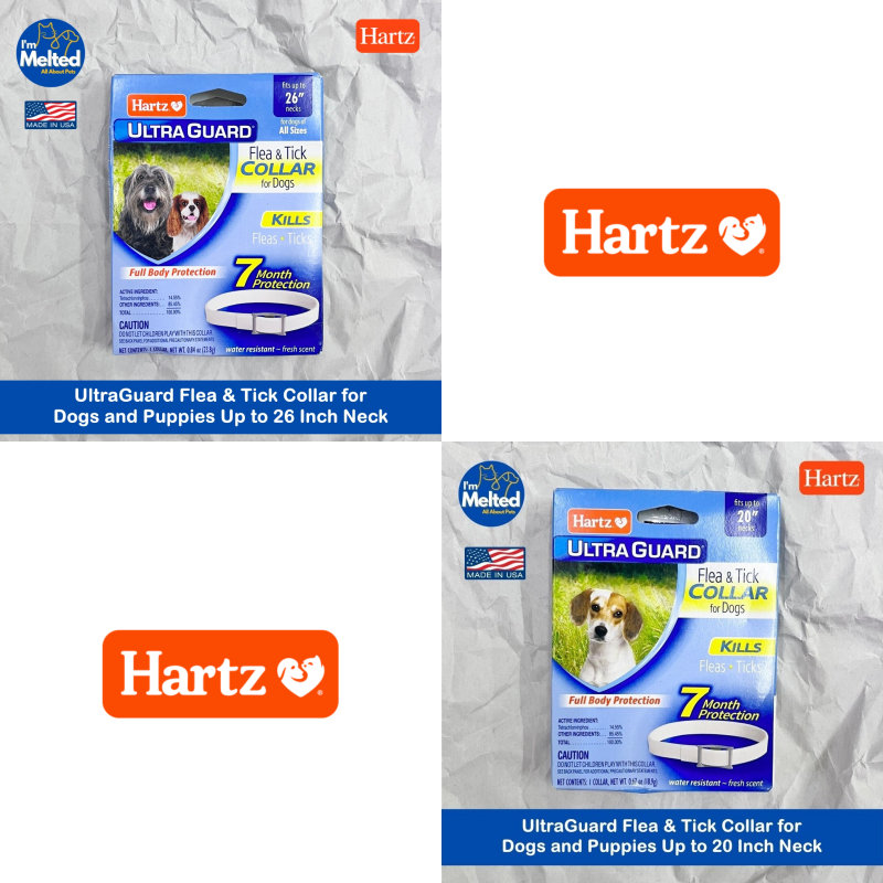 Hartz - UltraGuard Flea & Tick Collar for Dogs and Puppies ปลอกคอ สำหรับสุนัข ลูกสุนัข