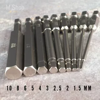 ชุดรวมดอกขัน หกเหลี่ยม ชุดหัวขันหกเหลี่ยม 9 pcs เกรด S2
