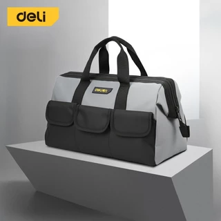 Deli กระเป๋าช่าง กระเป๋าใส่ของ กระเป๋าเครื่องมือช่าง แบบพกพา หนา กันน้ำ แข็งแรง จุได้เยอะ Tool Bag