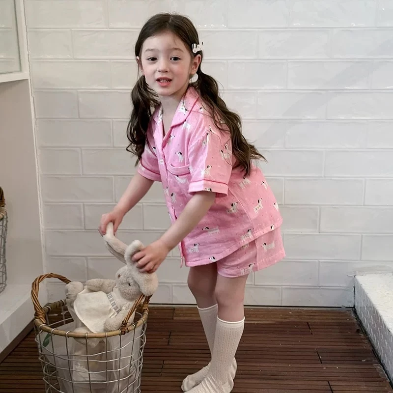 BB139 ชุดนอนลูกสาว ลายการ์ตูนน่ารัก สดใส ขาสั้นขายาว มีกระเป๋าตรงหน้าอก ผ้านิ่ม นอนหลับสบาย thumbnail 3