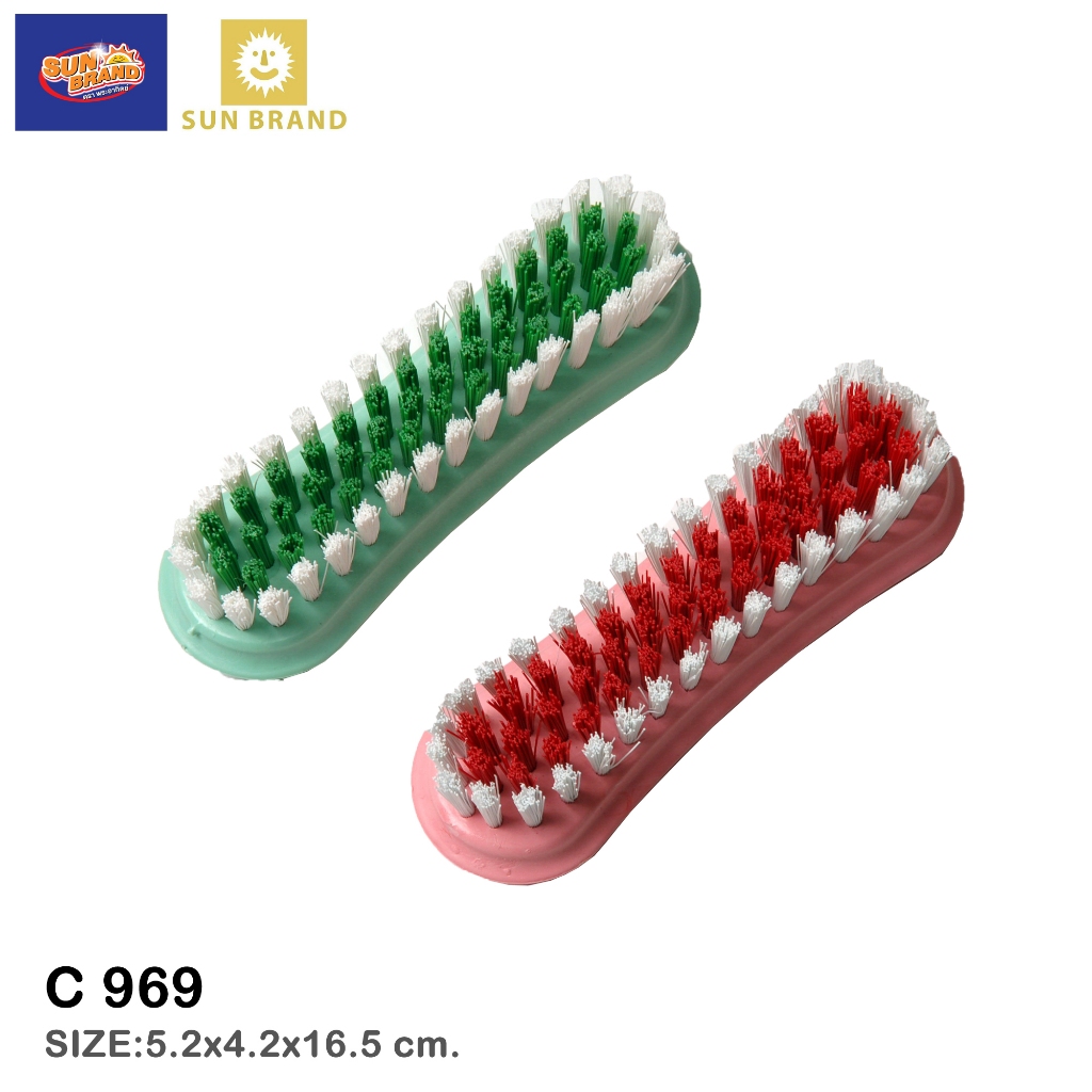 Sunbrand แปรงซักผ้าทรงแปดแป้นคละสี เซ็ต 3 ชิ้น คละสี ราคา ถูกที่สุด ดีลบีเคเค แกลเลอรีภาพที่ 4