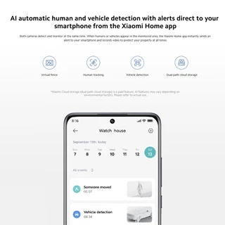 [Hot] Xiaomi Mi Outdoor Camera CW500 Dual Home Security Camera กล้องคู่ 2.5K มั่นคง + Camera PTZ แบบสีเต็มอัจฉริยะ