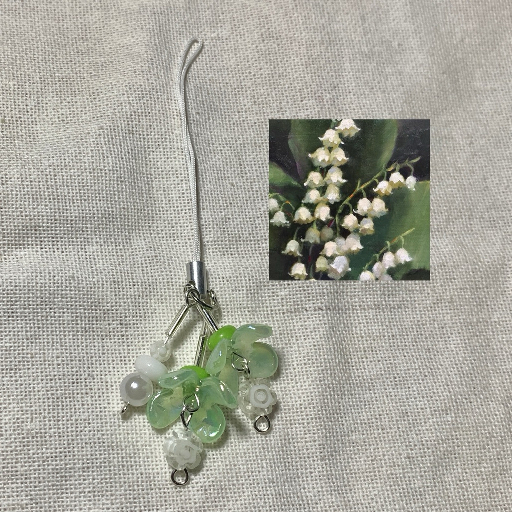 Lilly of the Valley phone charm *.• 🍀🐇🏔️