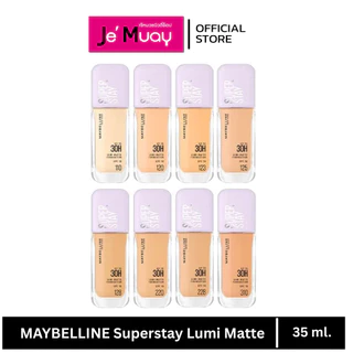[รองพื้นฝาม่วง] MAYBELLINE Superstay Lumi Matte Foundation 35ml. เมย์เบลลีน นิวยอร์ก ซุปเปอร์สเตย์ ลูมิแมท ผิวเงาเล่นแสง