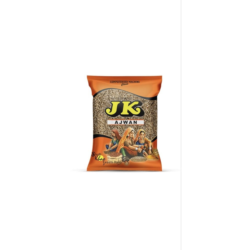 JK Ajwan Whole 100g.(Carom seeds,Ajwain,เทียนเยาวพาณี or เม็ดอัชวาน)