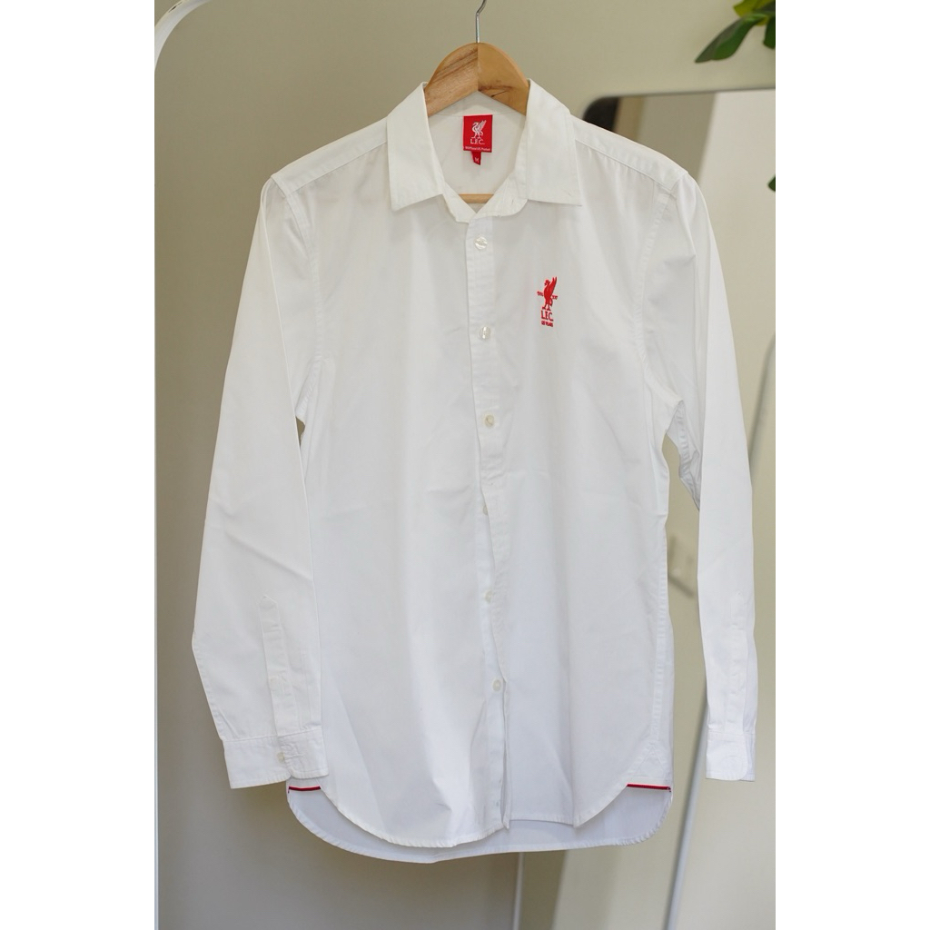 เสื้อเชิ๊ต ปักโลโก้ Liverpool 125 years Shirt (Limited Edition) ลิขสิทธ์แท้จากสโมสร มือสอง ใส่2ครั้ง