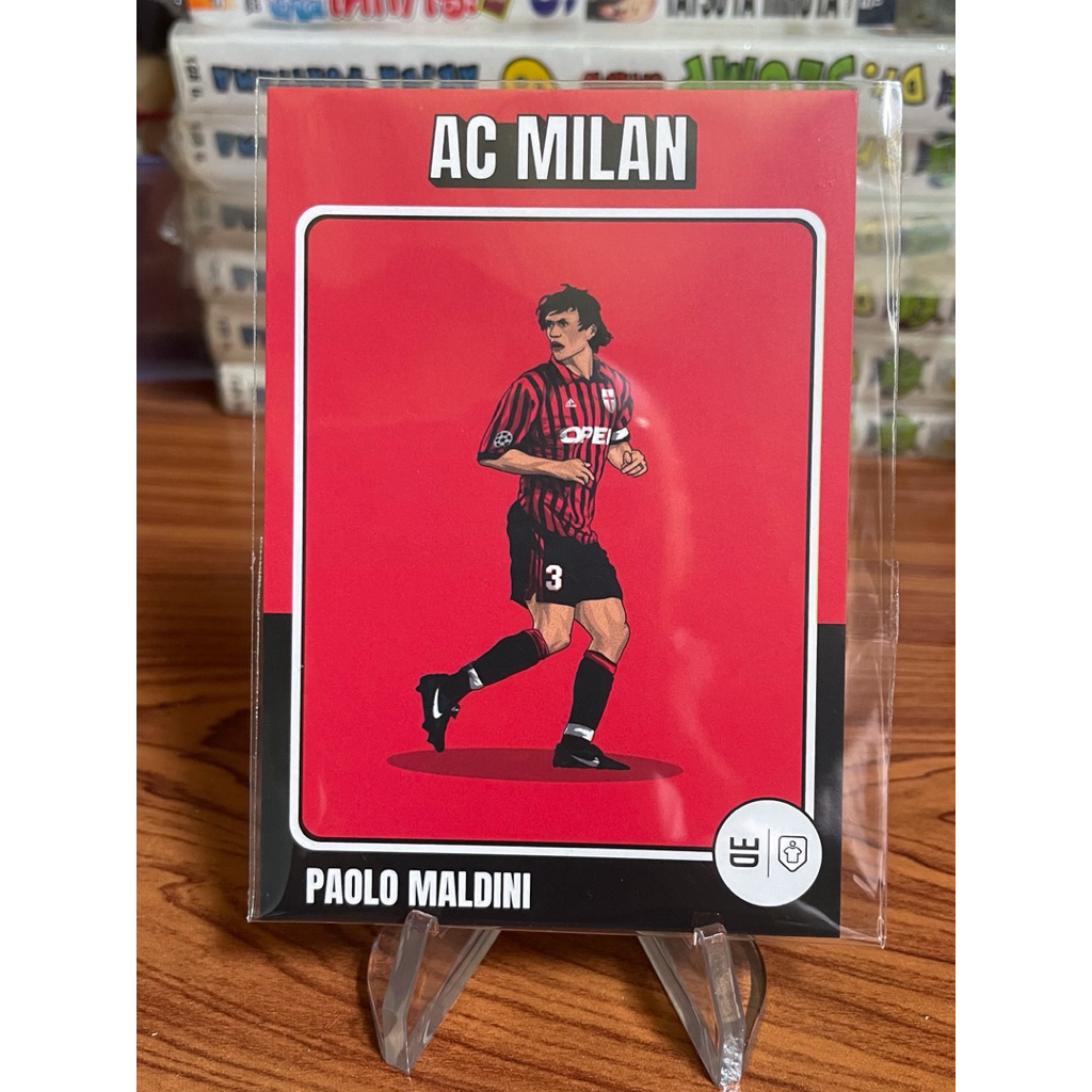 AC Milan การ์ดกระดาษเปาโล มัลดินี.(Paolo Maldini.)