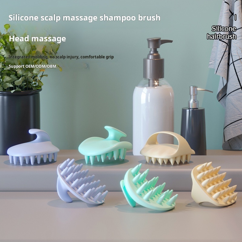 Hot-selling silicone shampoo, a portable hair washing wonder, massage and cleaning soft silicone sha