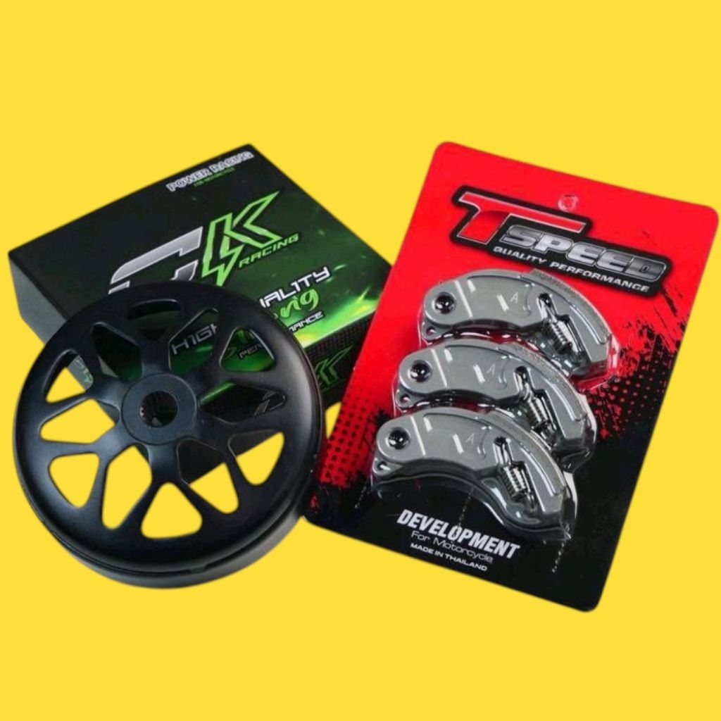 Tspeed ครัชคาร์บอน งานTspeed พร้อมกระโหลกครัชงานCK มี4ลายไห้เลือก พร้อมสปริง สำหรับรถรุ่น หลีด จีออโ