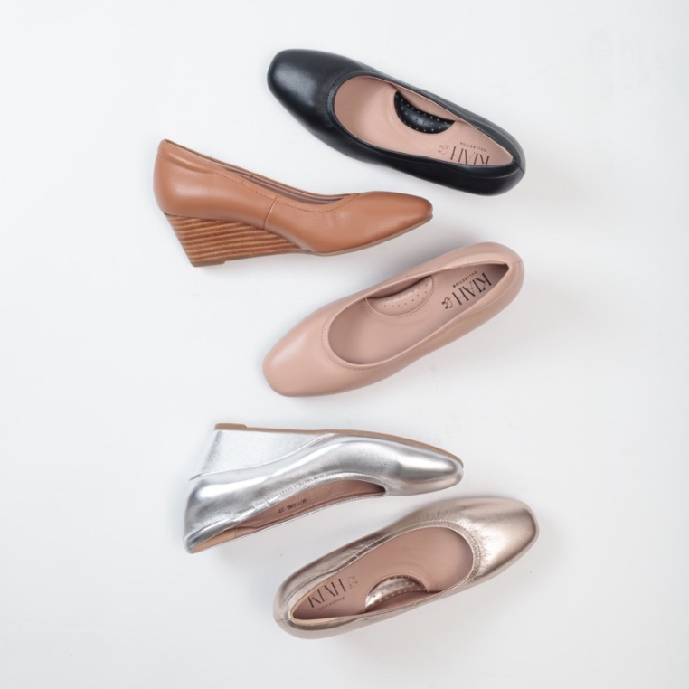 KIAH 80704 | RIN HEELS 2" รองเท้าส้นสูงหนังแกะนุ่ม หัวมนส้นสูง2" ดีไซน์น่ารักสุดๆกับส้นไม้