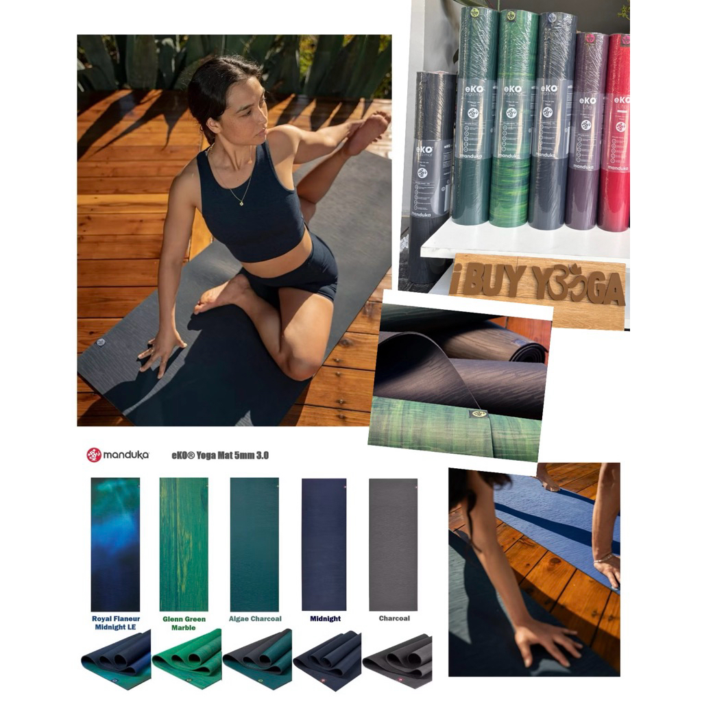 Manduka เสื่อโยคะ eKO® Yoga Mat 5mm หนาแน่นแต่นุ่มสบาย หนาถึง 5 มม. ลดแรงกระแทก ซัพพอร์ตข้อเข่า 📌แถมสายรัดเก็บเสื่อฟรี รูปที่ 8