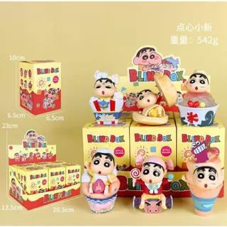 สินค้าพร้อมส่ง 6 ชิ้น/เซ็ตกล่อง Crayon Shin-chan PVC โมเดล ของเล่นตกแต่งเดสก์ท็อป ของสะสม ของเล่นใหม่ ของขวัญ