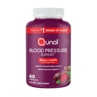 Qunol Blood Pressure Support – 3‑in‑1 Beets + CoQ10 + Grape …