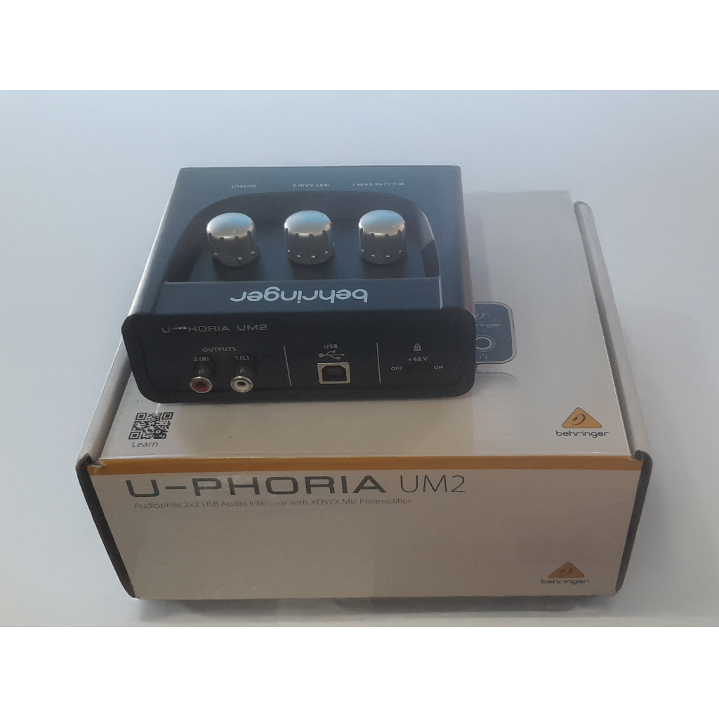 BEHRINGER U-PHORIA UM2 ออดิโออินเตอร์เฟส ซาวด์การ์ด Audio Interface