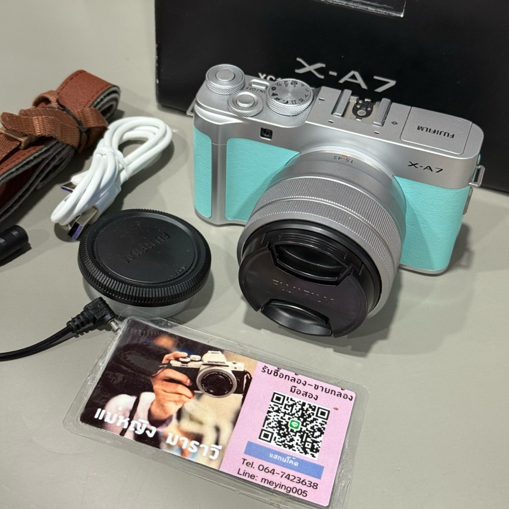 Fuji xa7 สีมิ้น ใช้งานได้ปกติ
