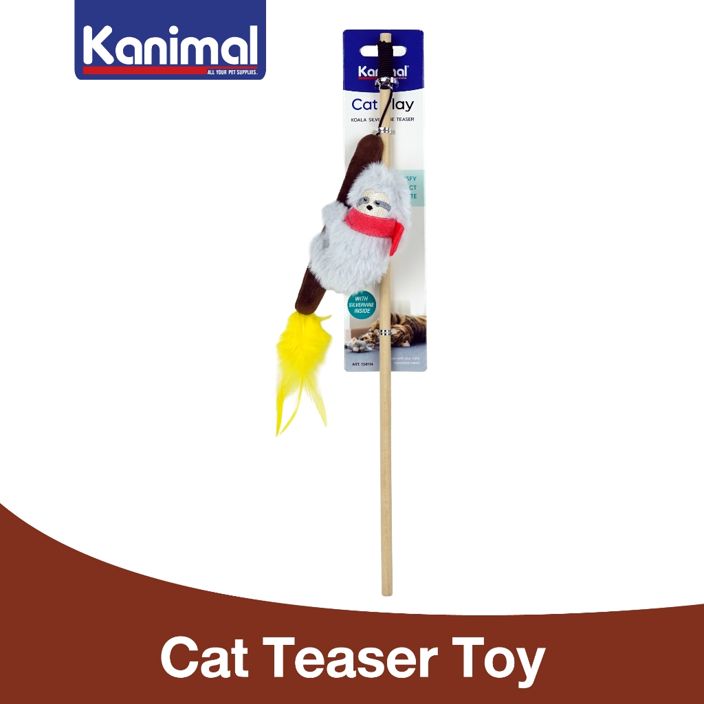 [134114] Kanimal Koala Silvervine ไม้ล่อแมว (โคอาลา) ของเล่นแมว ขนาด 6.5 x 8.5 cm. (ยาว 40 cm.)