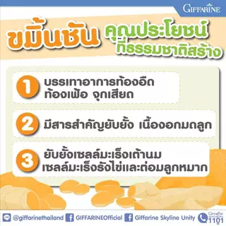 ขมิ้นชัน กิฟฟารีน เคอร์คิวมา ซี-อี ผลิตภัณฑ์เสริมอาหาร ขมิ้นชันผสมวิตามินซีและวิตามินอี
