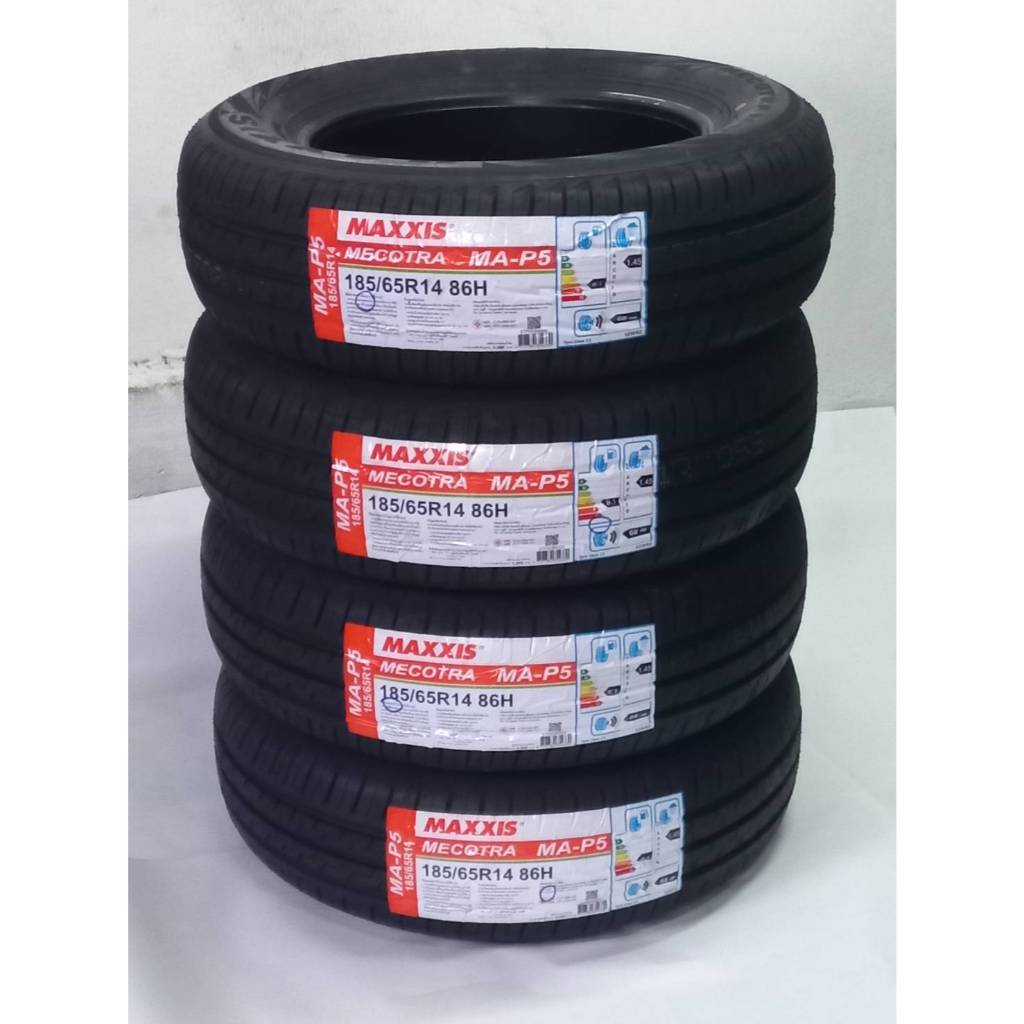 ยาง MAXXIS MA-P5 Size 185/60R15 ยางนอก 4 เส้น ราคาสุดคุ้ม ( ขอบ15 ) ยางใหม่ จำนวน 4 เส้น แถมจุ๊กยาง 4 ตัว