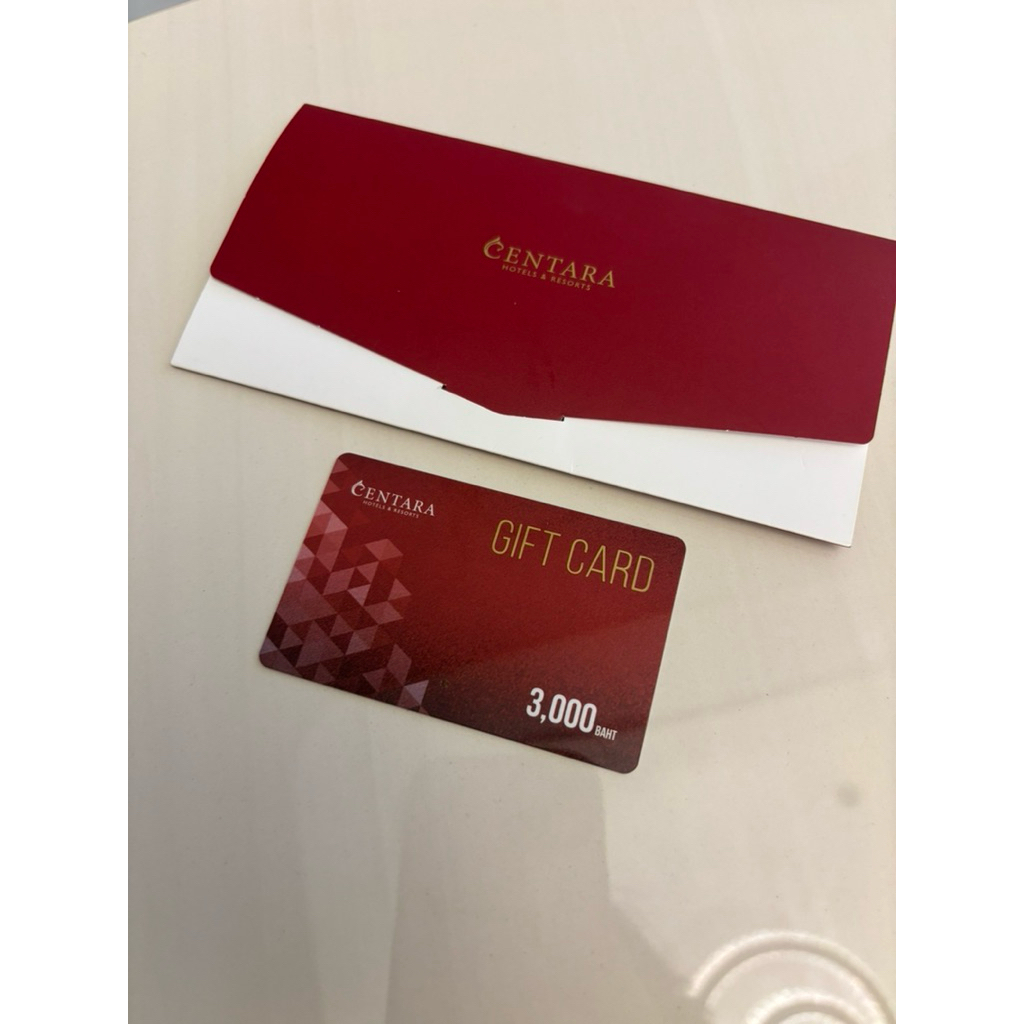 centara gift card มูลค่า 3,000 บาท