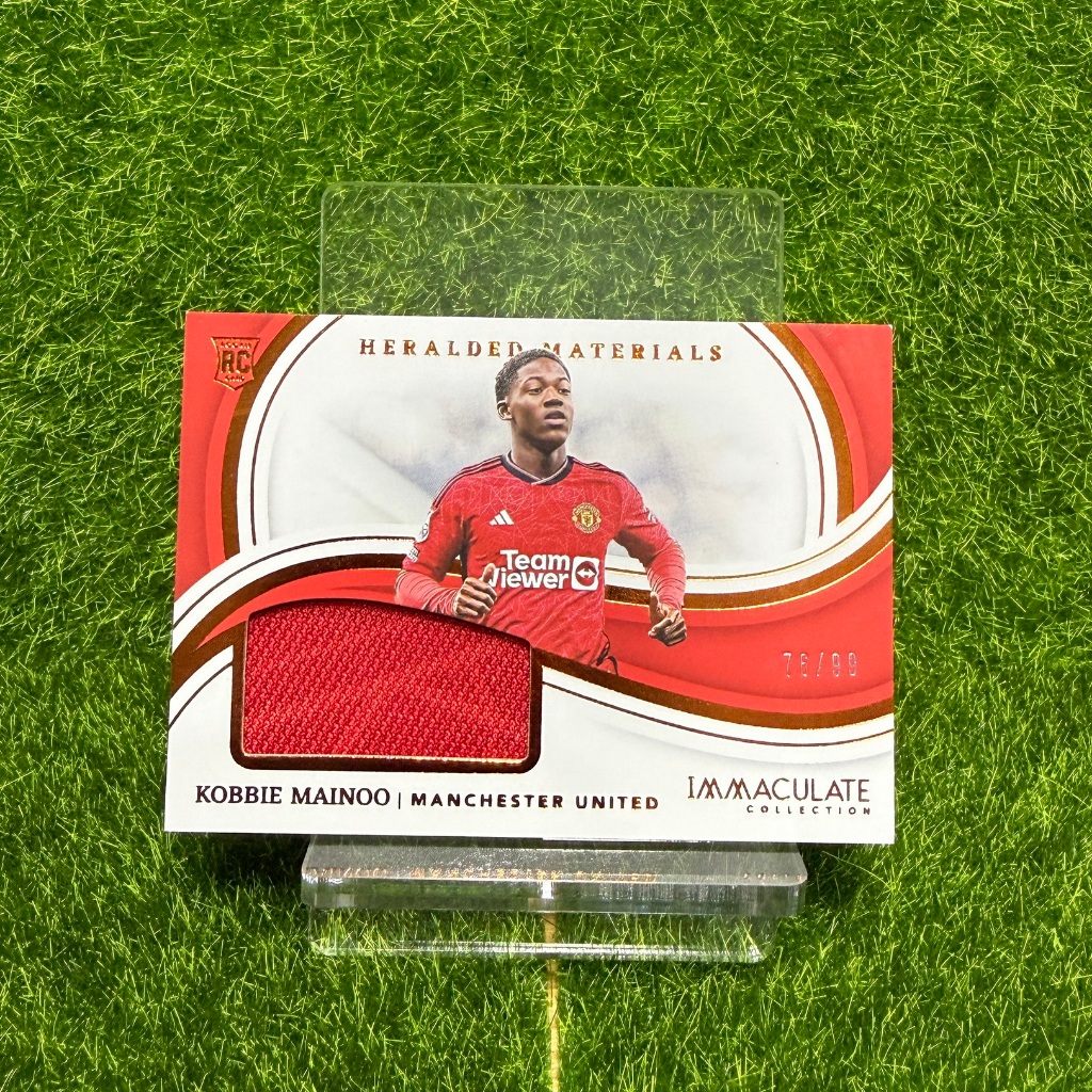 RC PATCH RUN /99 Kobbie Mainoo Heralded Materials Panini Immaculate #HM-KM