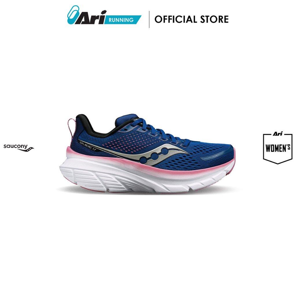 SAUCONY W GUIDE 17 - NAVY (S10936-106) รองเท้าวิ่ง ผู้หญิง ซาวโคนี่ GUIDE 17 สีน้ำเงิน